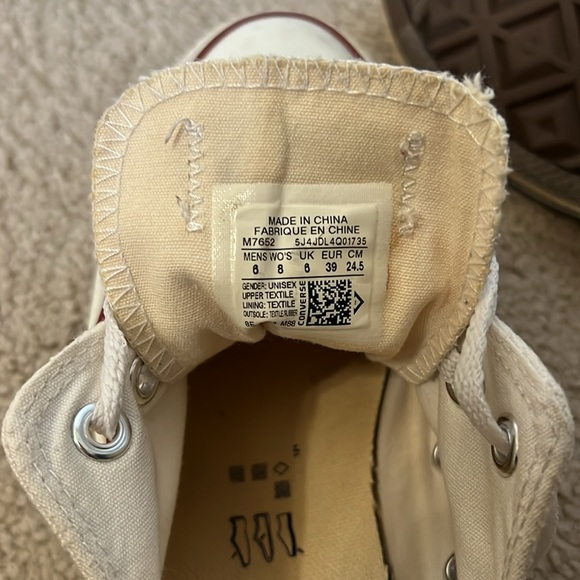 White Converse Sneakers - Picture 6 of 7